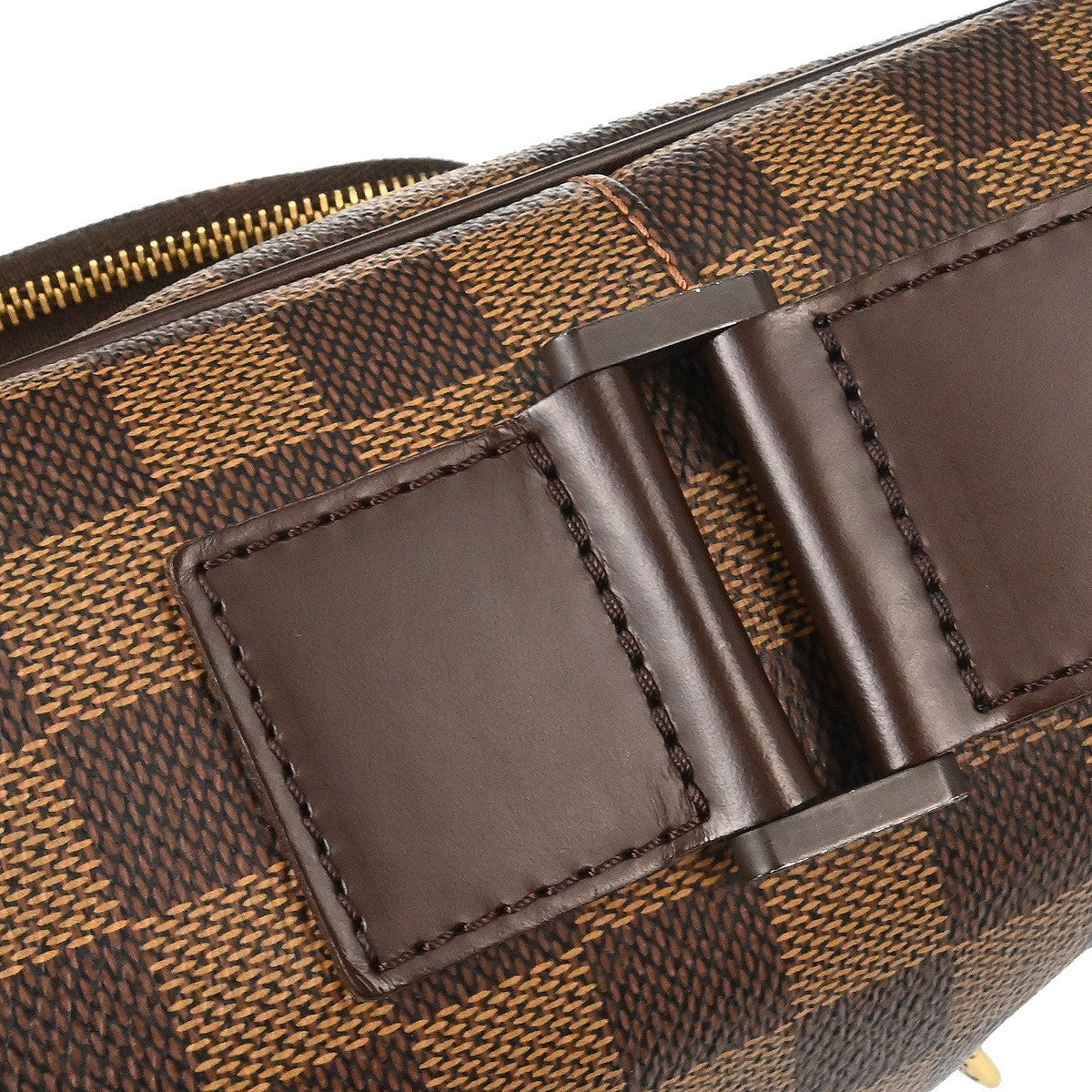 Louis Vuitton Olav Handbag Damier Brown Canvas Shoulder Bag Bag (Pre-Owned)