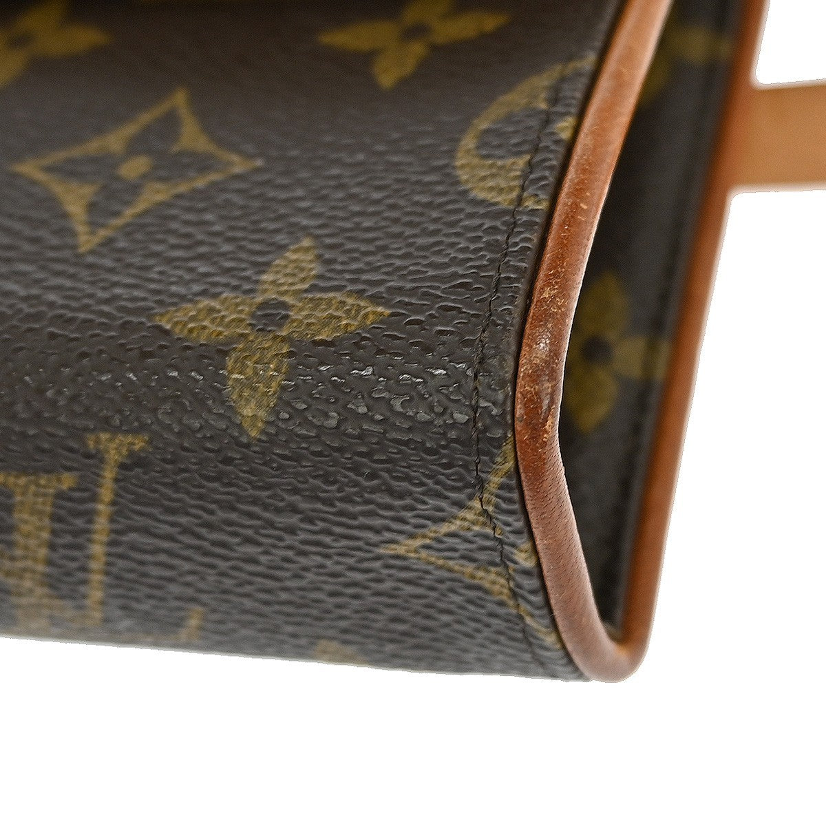 Louis Vuitton Florentine Waist Bag Monogram Canvas Brown Canvas Clutche & Pouche Bag (Pre-Owned)