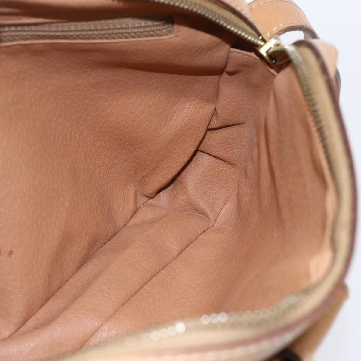 Celine Macadam Shoulder Bag Pvc Leather Brown Pvc Shoulder Bag Bag (Pre-Owned)