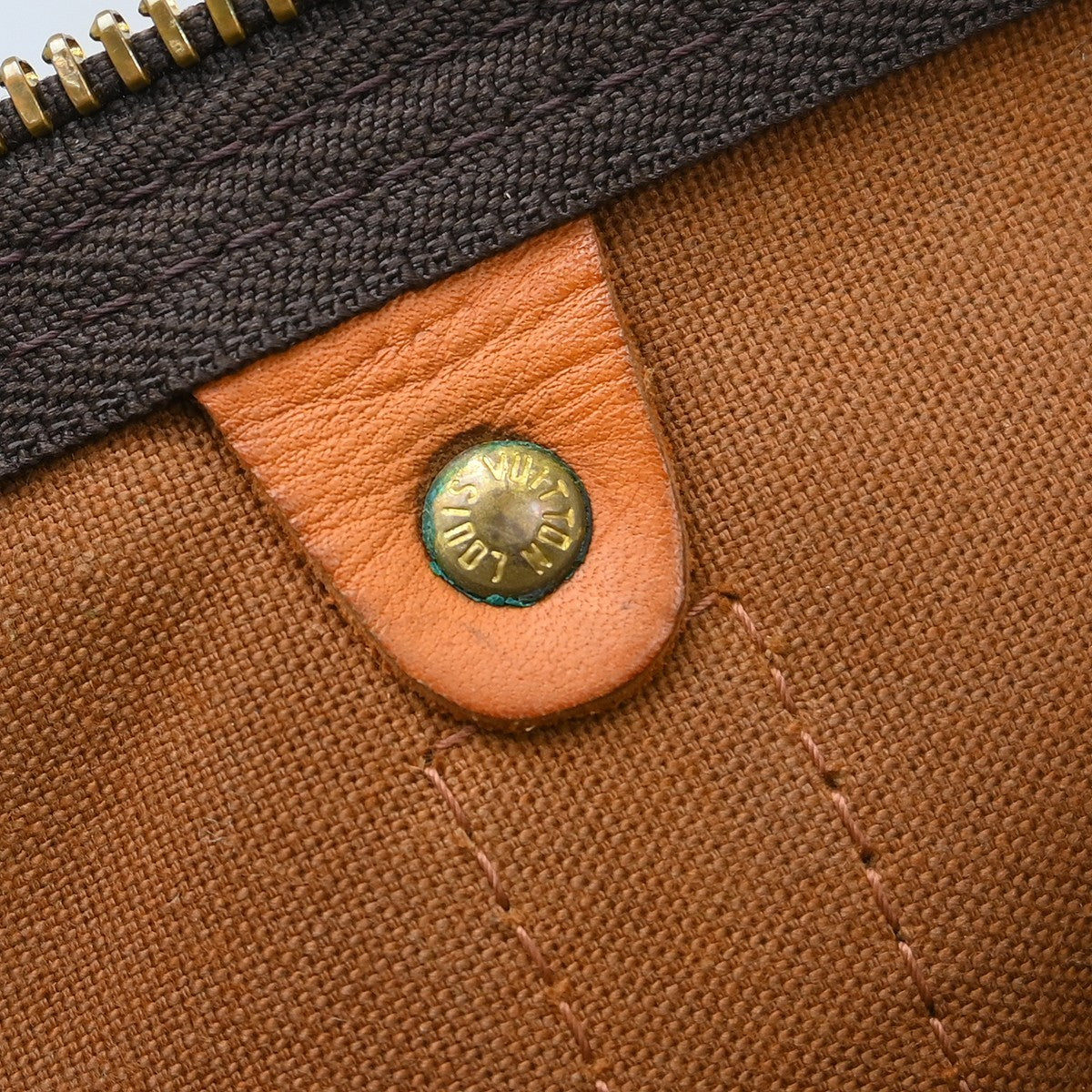 Louis Vuitton Keepall Bag Monogram Canvas Brown Canvas Travel Bag Bag (Pre-Owned)
