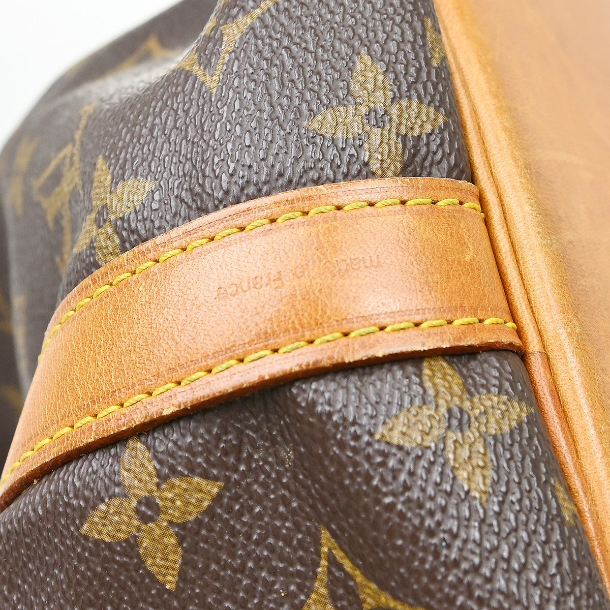 Louis Vuitton Petit Noe Handbag Monogram Canvas Brown Canvas Shoulder Bag Bag (Pre-Owned)