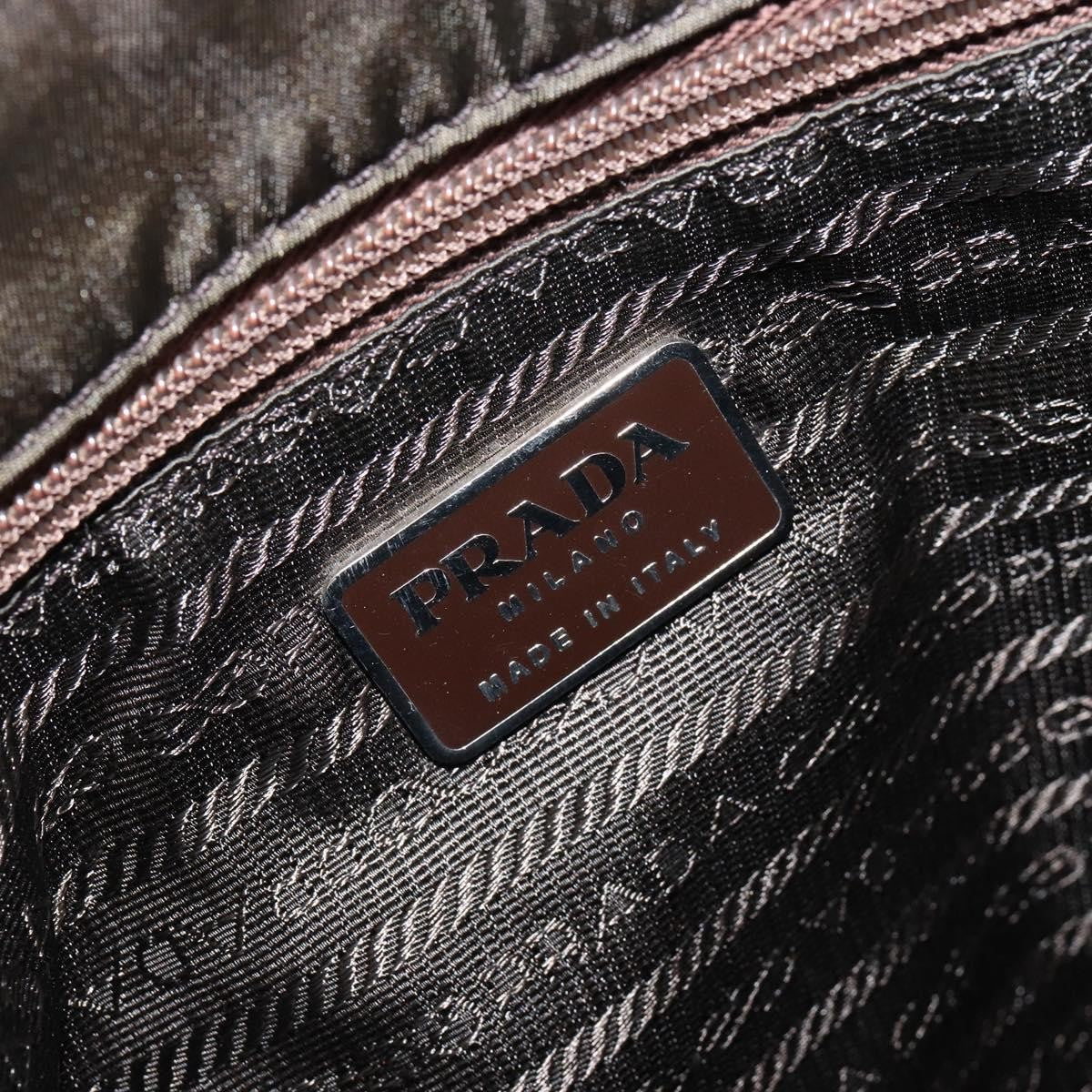 Prada Vintage Zip Tote Tessuto Khaki Nylon Tote Bag Bag (Pre-Owned)