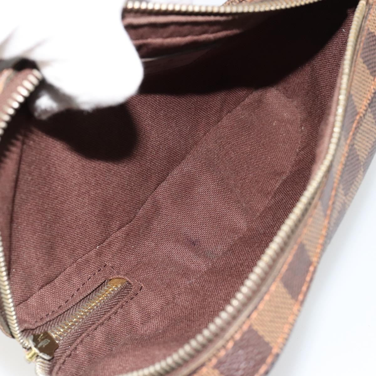 Louis Vuitton Geronimos Waist Bag Damier Brown Canvas Shoulder Bag Bag (Pre-Owned)