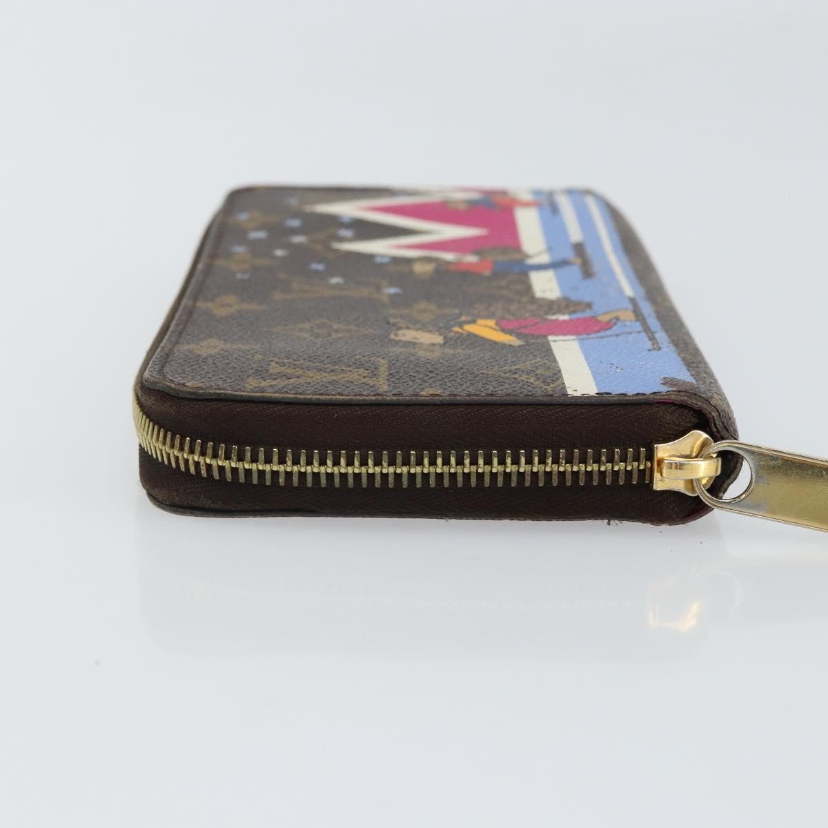 Louis Vuitton Zippy Wallet Canvas Brown Canvas Wallets Accessory (Pre-Owned)