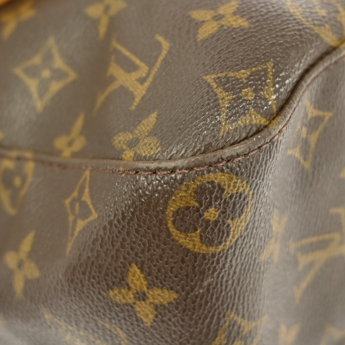 Louis Vuitton Monogram Looping Handbag Monogram Canvas Brown Canvas Shoulder Bag Bag (Pre-Owned)