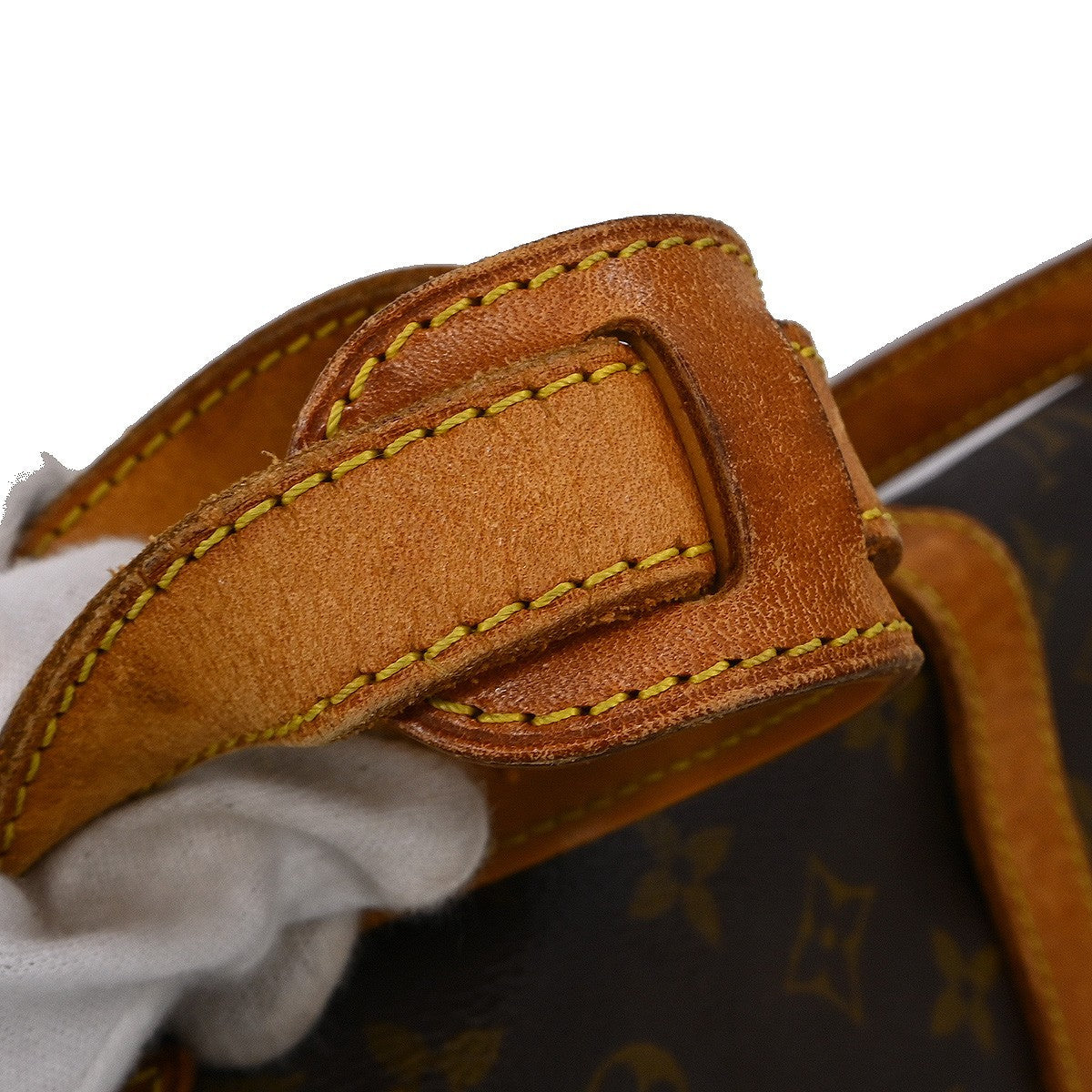 Louis Vuitton Saumur Handbag Monogram Canvas Brown Canvas Shoulder Bag Bag (Pre-Owned)