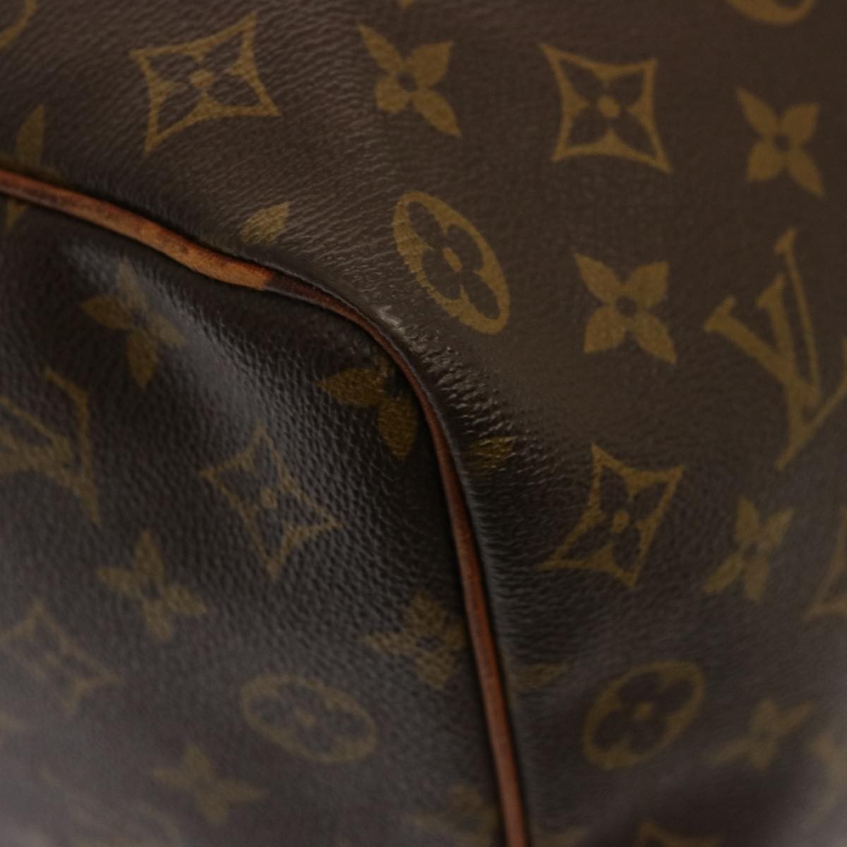 Louis Vuitton Keepall Bag Monogram Canvas Brown Canvas Travel Bag Bag (Pre-Owned)