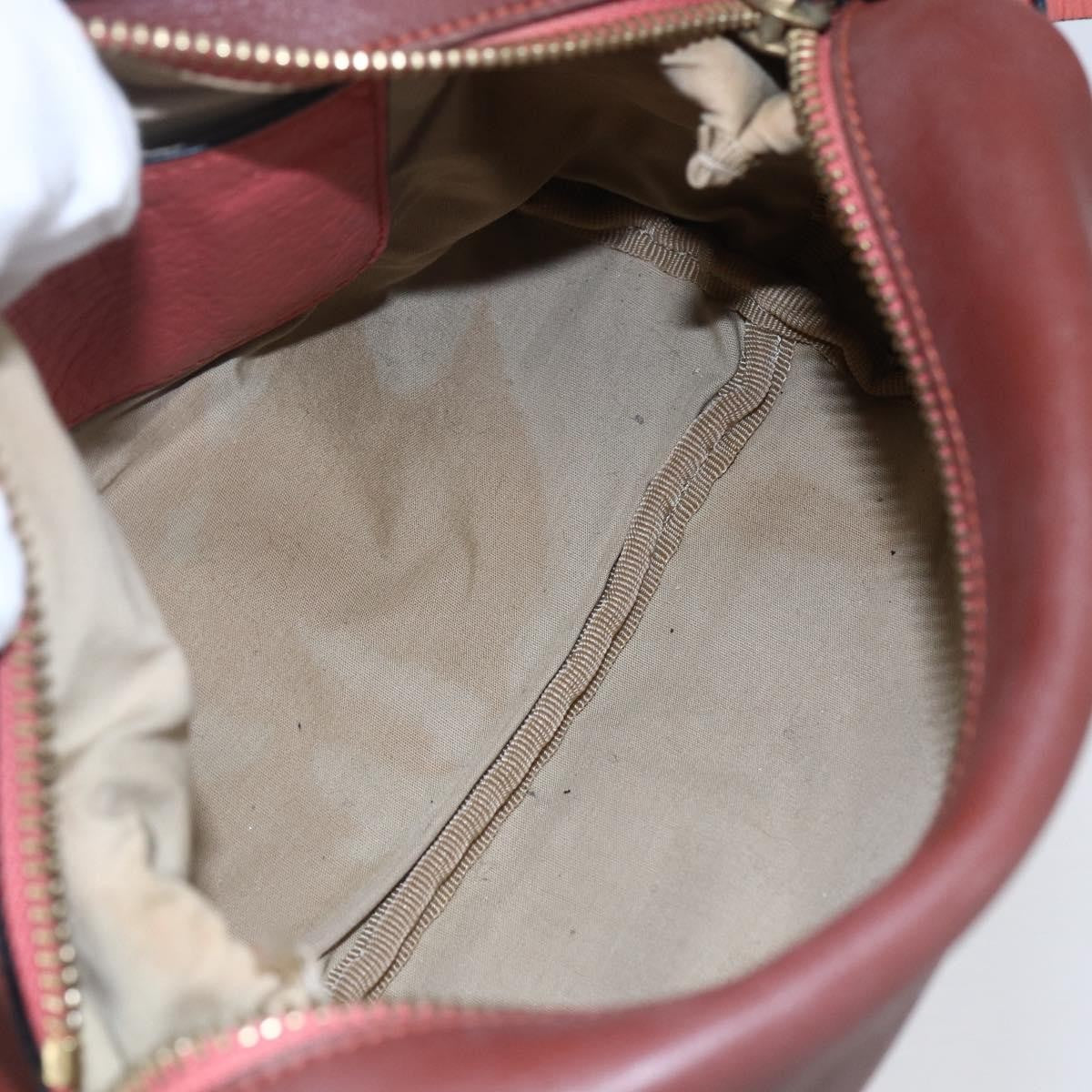 Chloe Zip Clutch Leather Brown Leather Clutche & Pouche Bag (Pre-Owned)