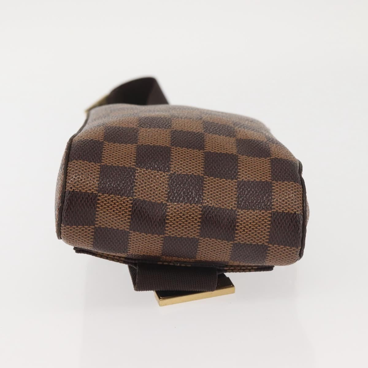Louis Vuitton Geronimos Waist Bag Damier Brown Canvas Shoulder Bag Bag (Pre-Owned)