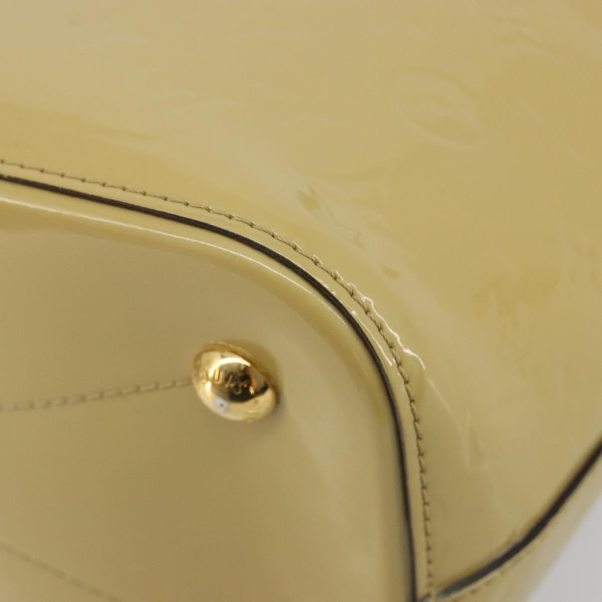 Louis Vuitton Montebello Handbag Monogram Vernis Beige Patent_Leather Handbag (Pre-Owned)
