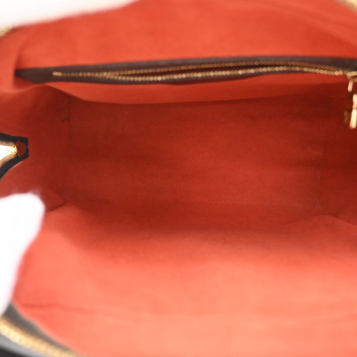 Louis Vuitton Triana Bag Damier Brown Leather Handbag (Pre-Owned)
