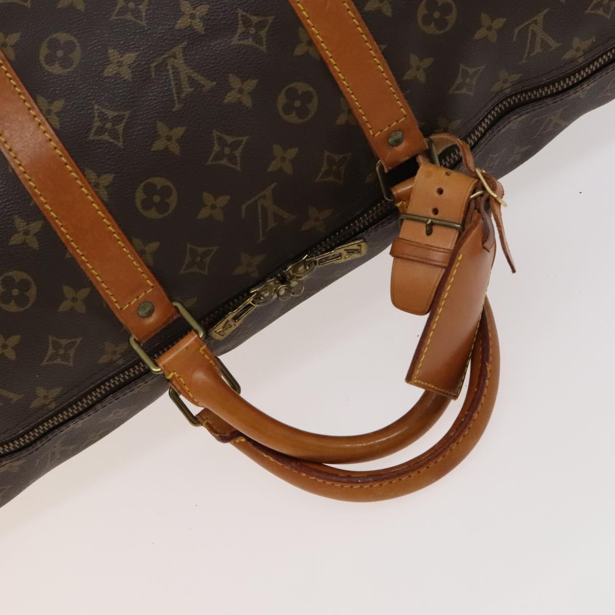 Louis Vuitton Keepall Bag Monogram Canvas Brown Canvas Travel Bag Bag (Pre-Owned)