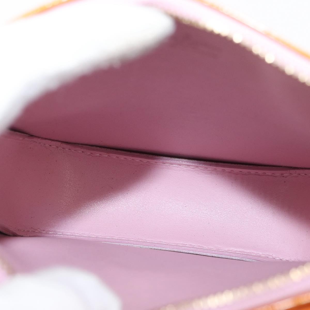 Louis Vuitton Mott Handbag Monogram Vernis Pink Patent_Leather Clutche & Pouche Bag (Pre-Owned)