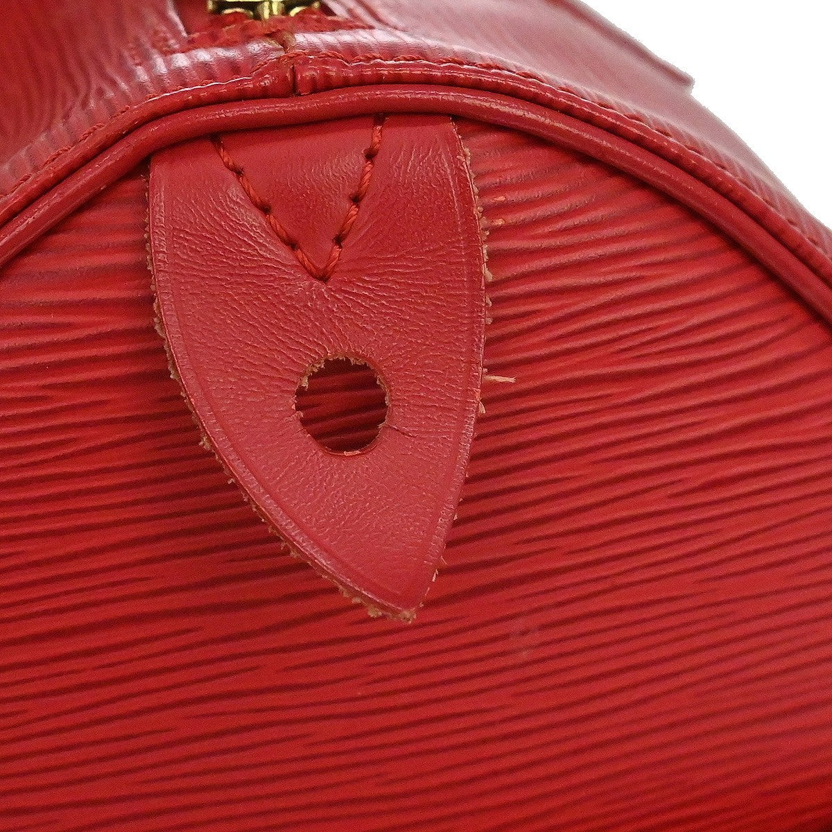 Louis Vuitton Speedy Handbag Epi Leather Red Leather Handbag (Pre-Owned)