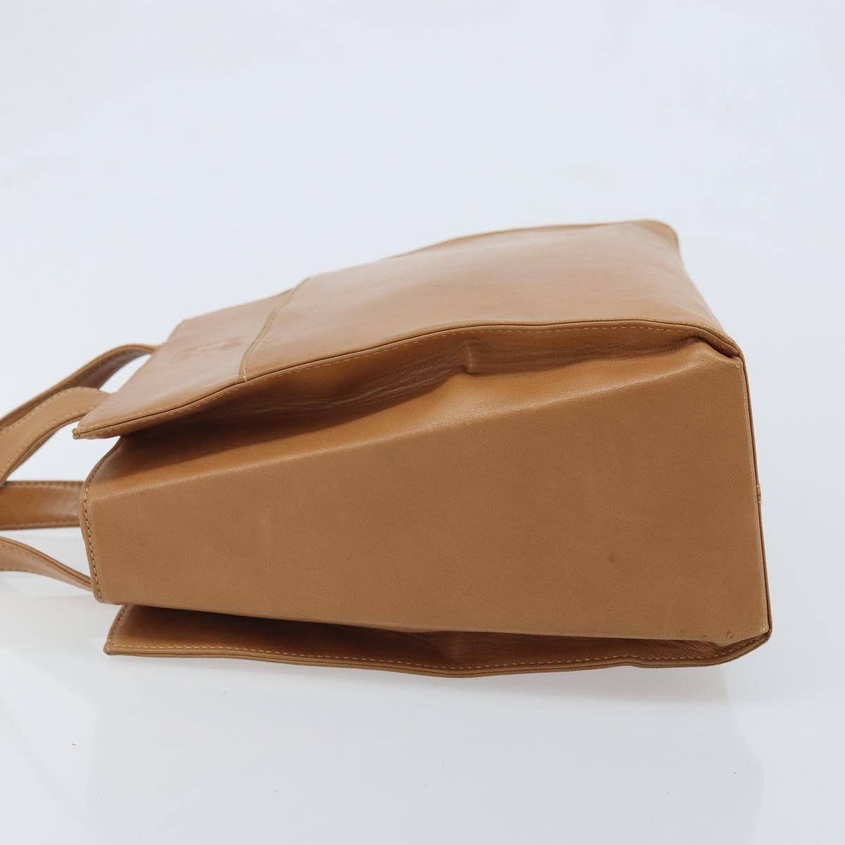 Loewe Anagram Handbag Leather Brown Leather Handbag (Pre-Owned)