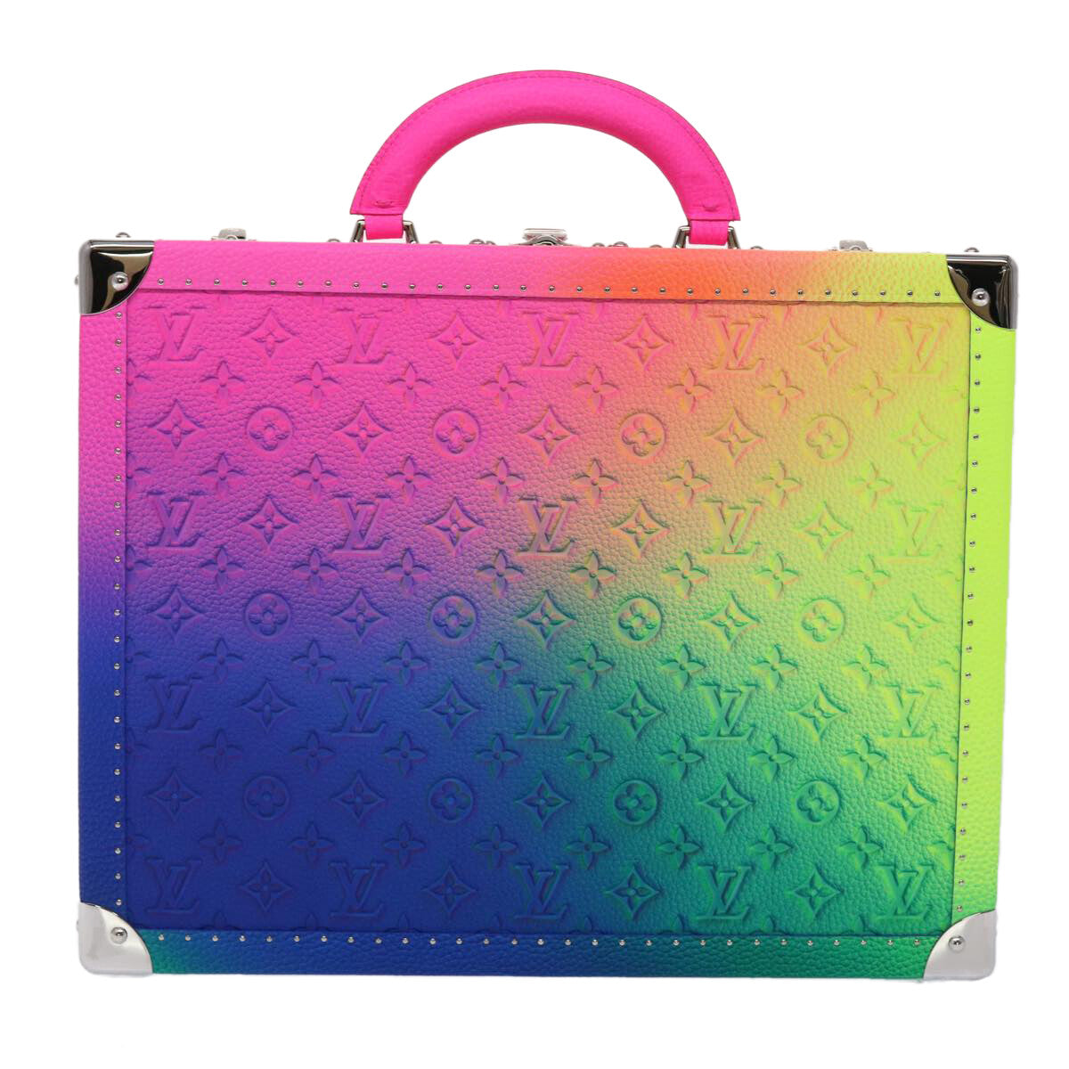Louis Vuitton Cotteville Trunk Limited Edition Illusion Monogram Taurillon Leather Multicolour Pvc Bag (Pre-Owned)