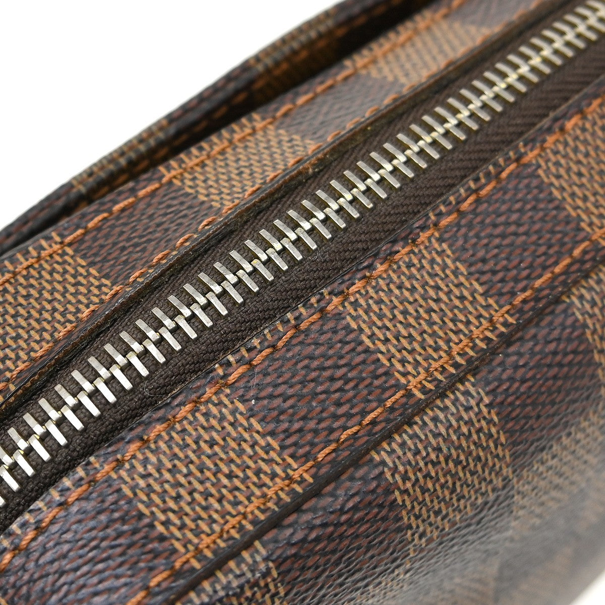 Louis Vuitton Geronimos Waist Bag Damier Brown Canvas Shoulder Bag Bag (Pre-Owned)