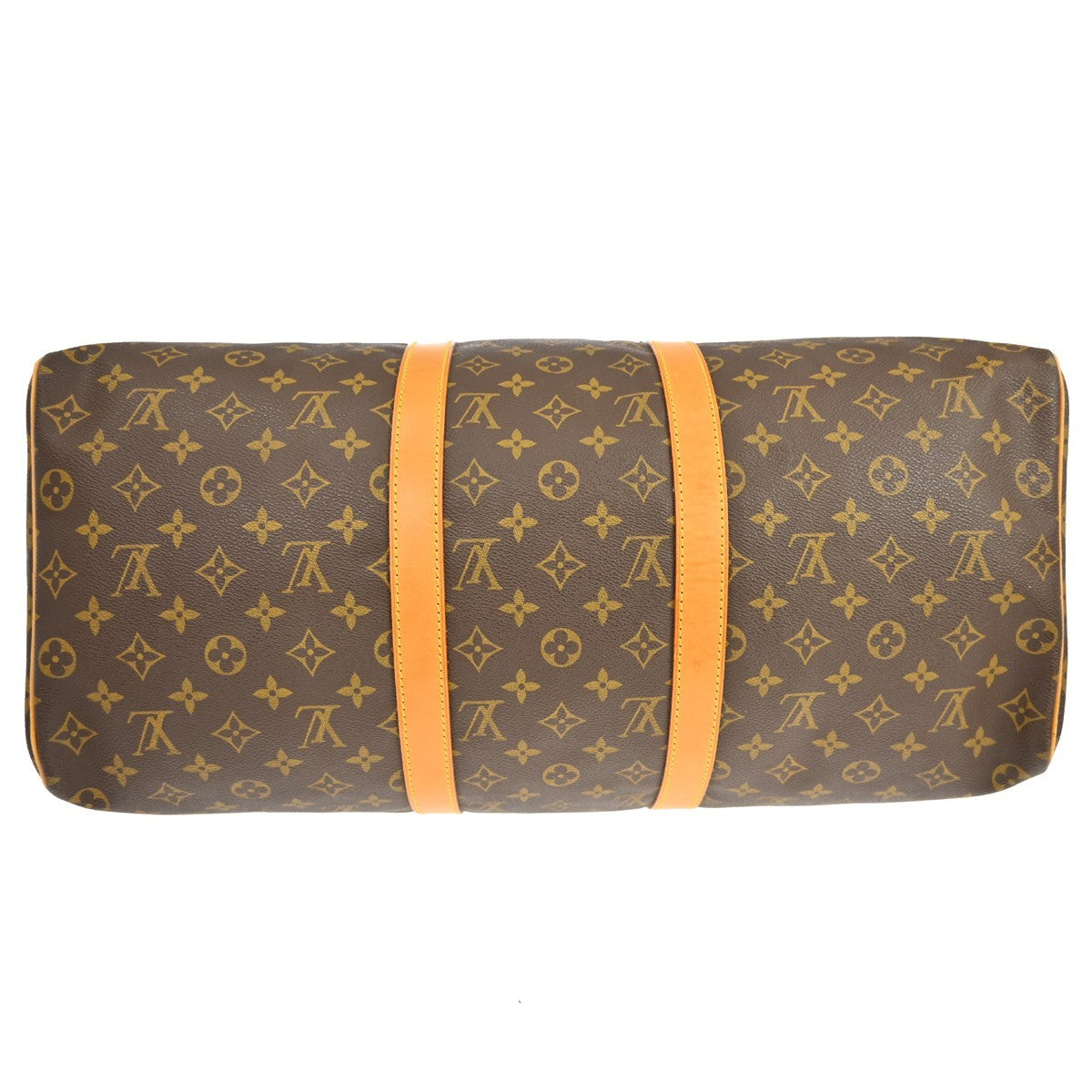 Louis Vuitton Keepall Bag Monogram Canvas Brown Canvas Travel Bag Bag (Pre-Owned)