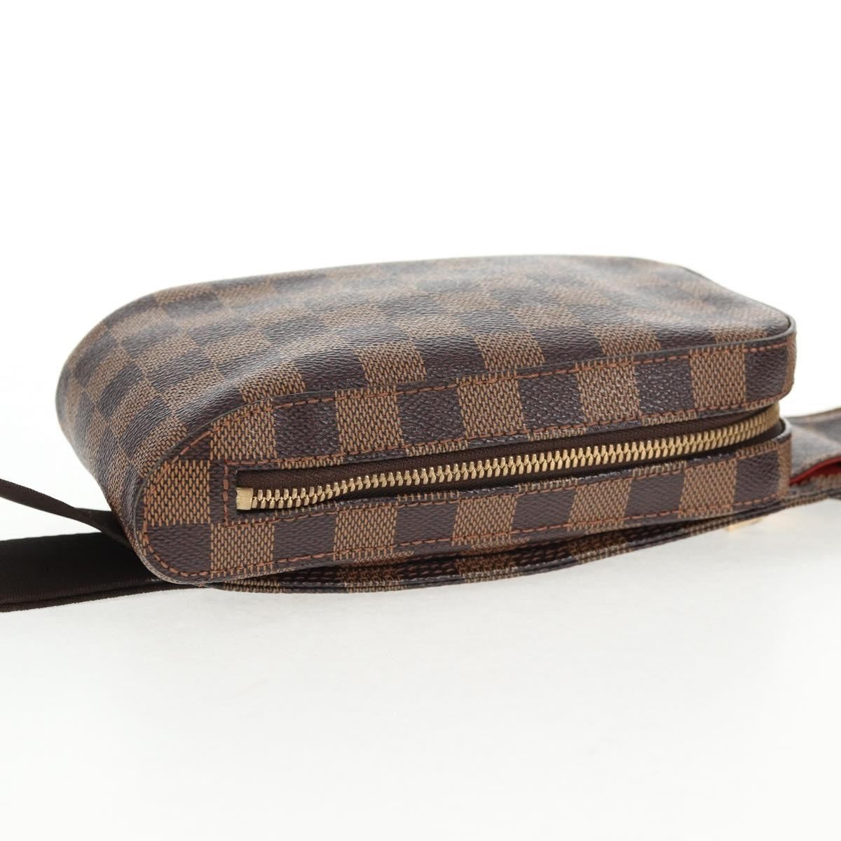 Louis Vuitton Geronimos Waist Bag Damier Brown Canvas Shoulder Bag Bag (Pre-Owned)