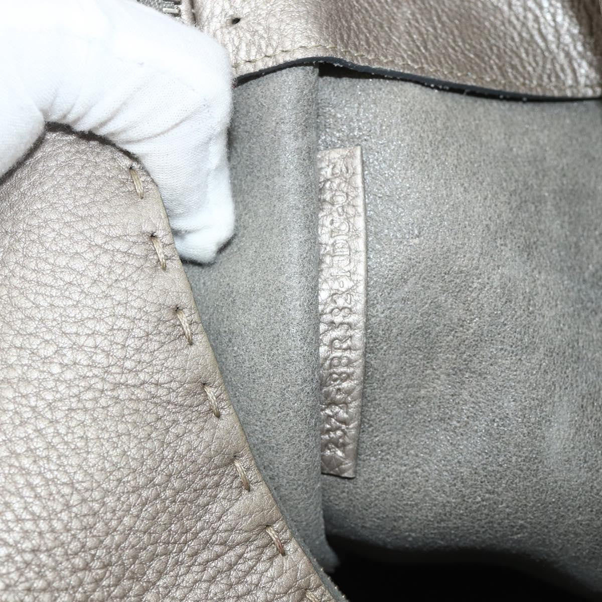 Fendi Selleria Hobo Leather Metallic Leather Shoulder Bag Bag (Pre-Owned)