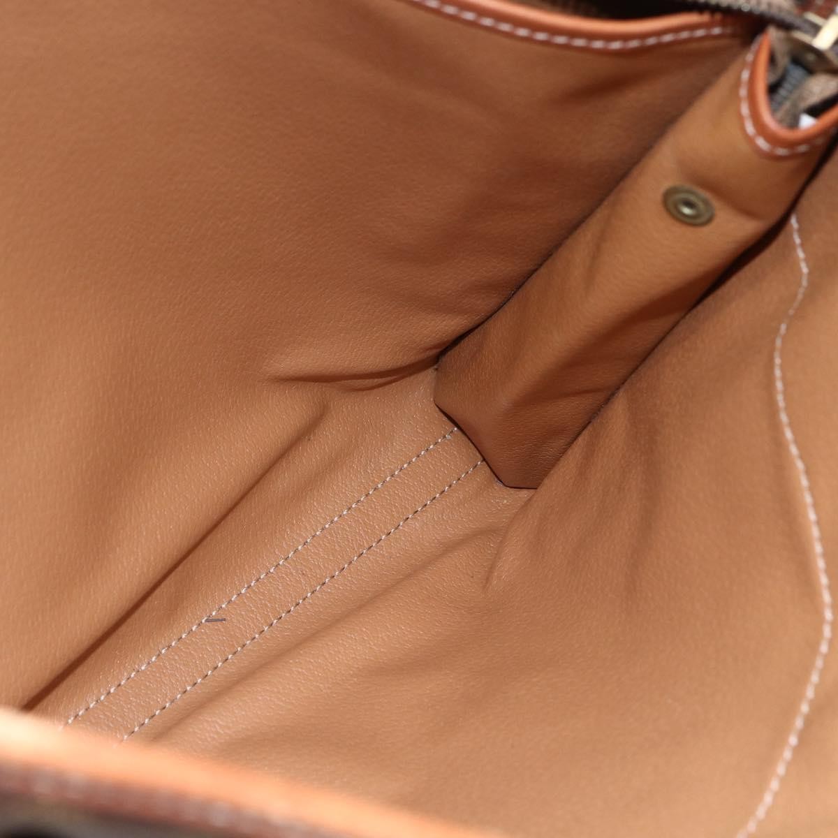 Celine Macadam Pochette Canvas Brown Canvas Clutche & Pouche Bag (Pre-Owned)