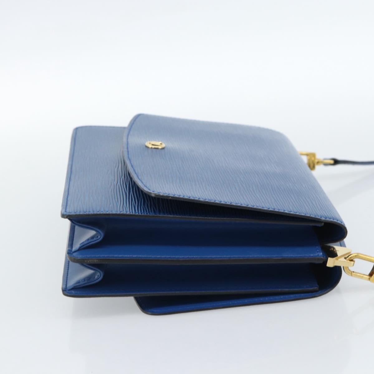 Louis Vuitton Grenelle Shoulder Bag Epi Leather Blue Leather Shoulder Bag Bag (Pre-Owned)