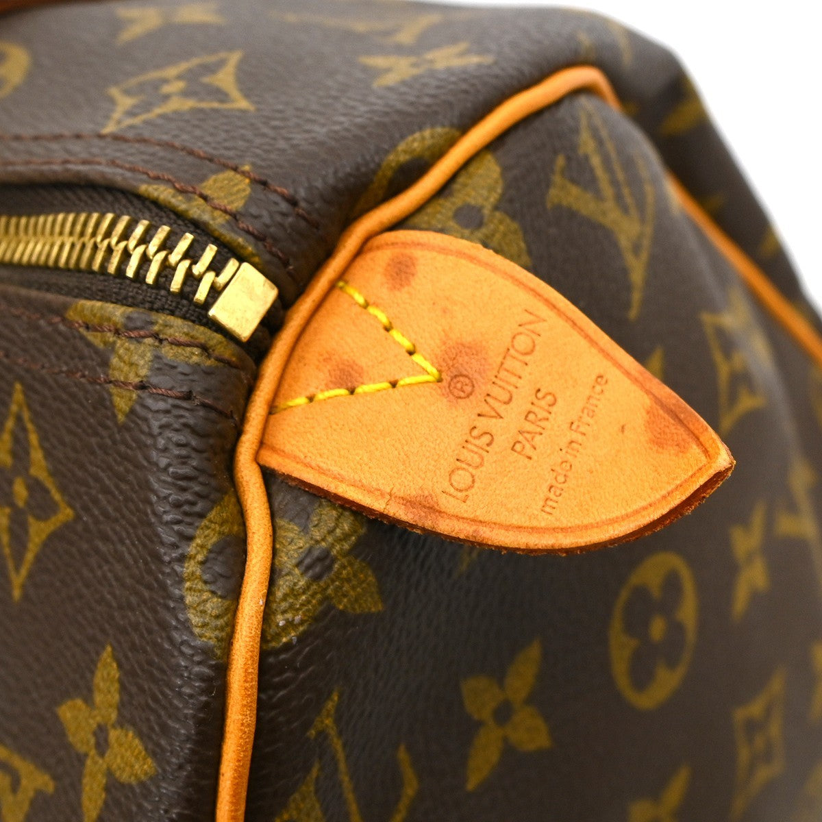 Louis Vuitton Speedy Handbag Monogram Canvas Brown Canvas Handbag (Pre-Owned)