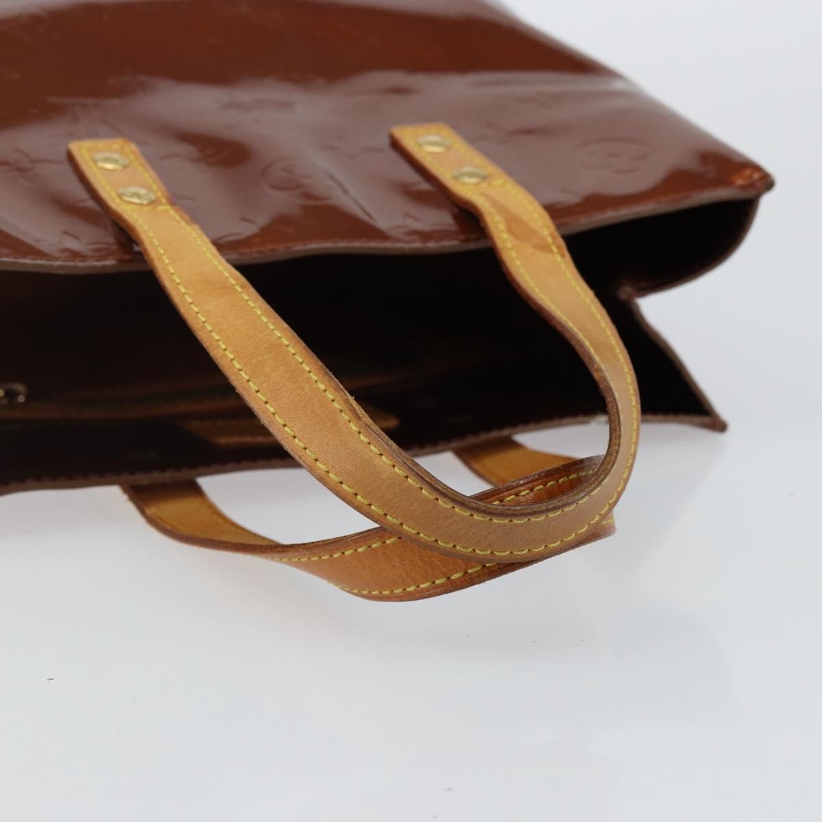 Louis Vuitton Reade Handbag Monogram Vernis Brown Patent_Leather Handbag (Pre-Owned)