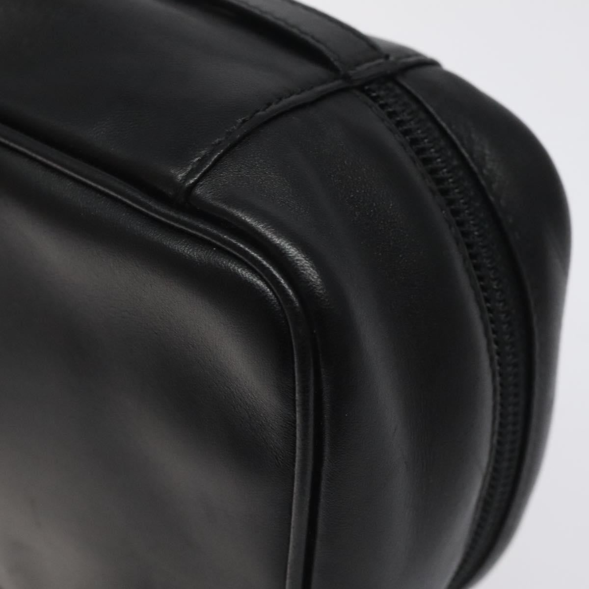 Salvatore Ferragamo Vala Clutch Bag Leather Black Leather Clutche & Pouche Bag (Pre-Owned)