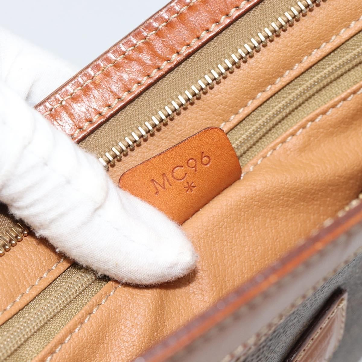 Celine Macadam Pochette Canvas Brown Canvas Clutche & Pouche Bag (Pre-Owned)