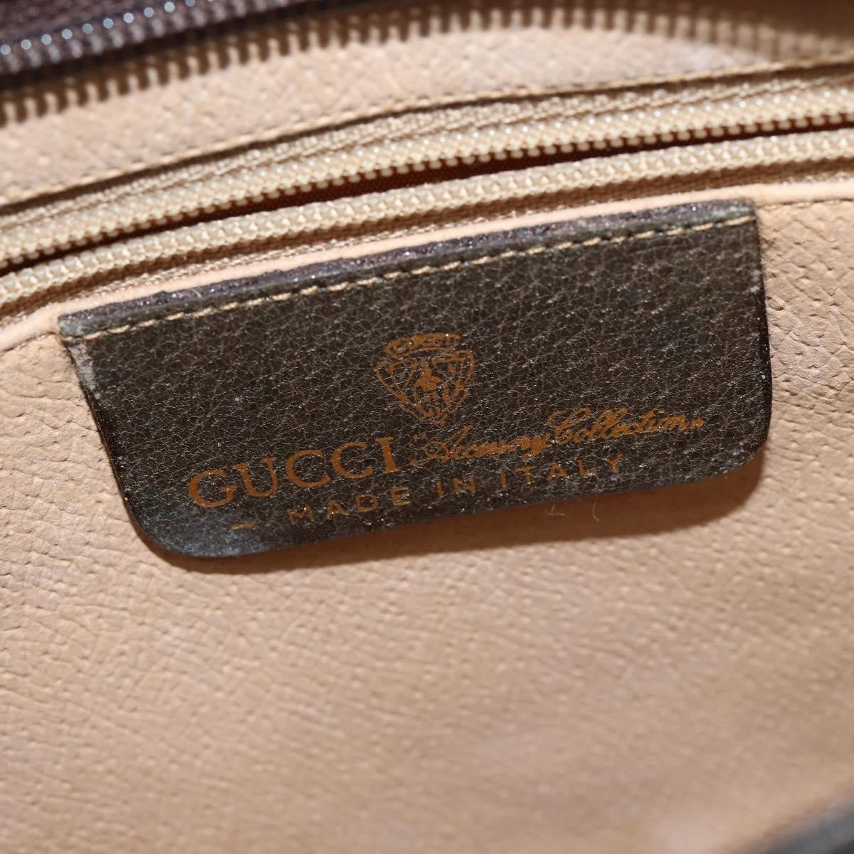 Gucci Ophidia Zip Shoulder Bag Gg Coated Canvas Beige Canvas Shoulder Bag Bag (Pre-Owned)
