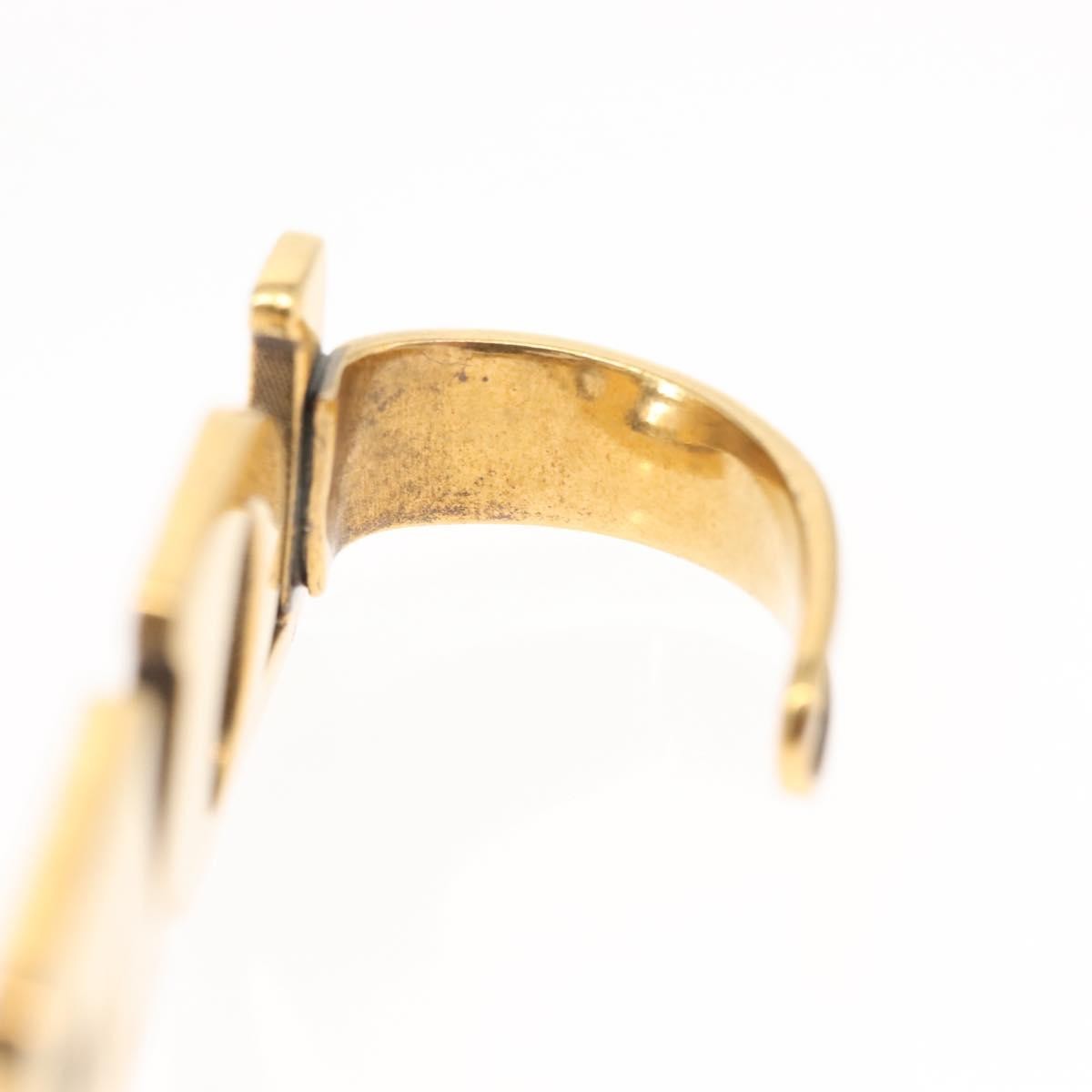 Gucci Loved Palm Cuff Ring Crystal Embellished Metal Gold Metal Cufflinks Jewelry (Pre-Owned)