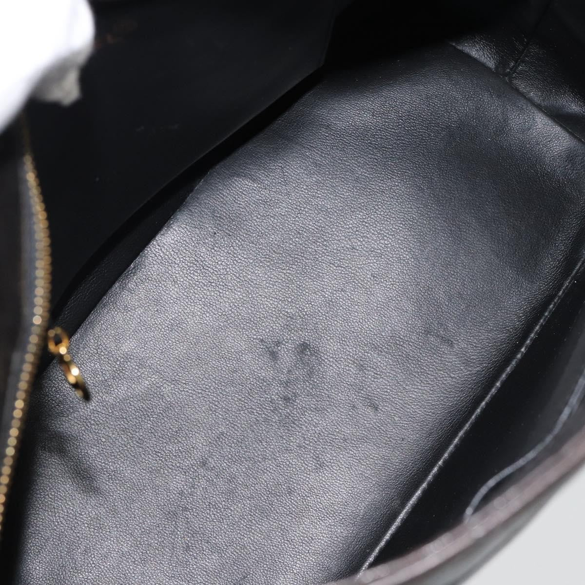 Chanel Matelassé Lambskin Leather Black Leather Tote Bag Bag (Pre-Owned)