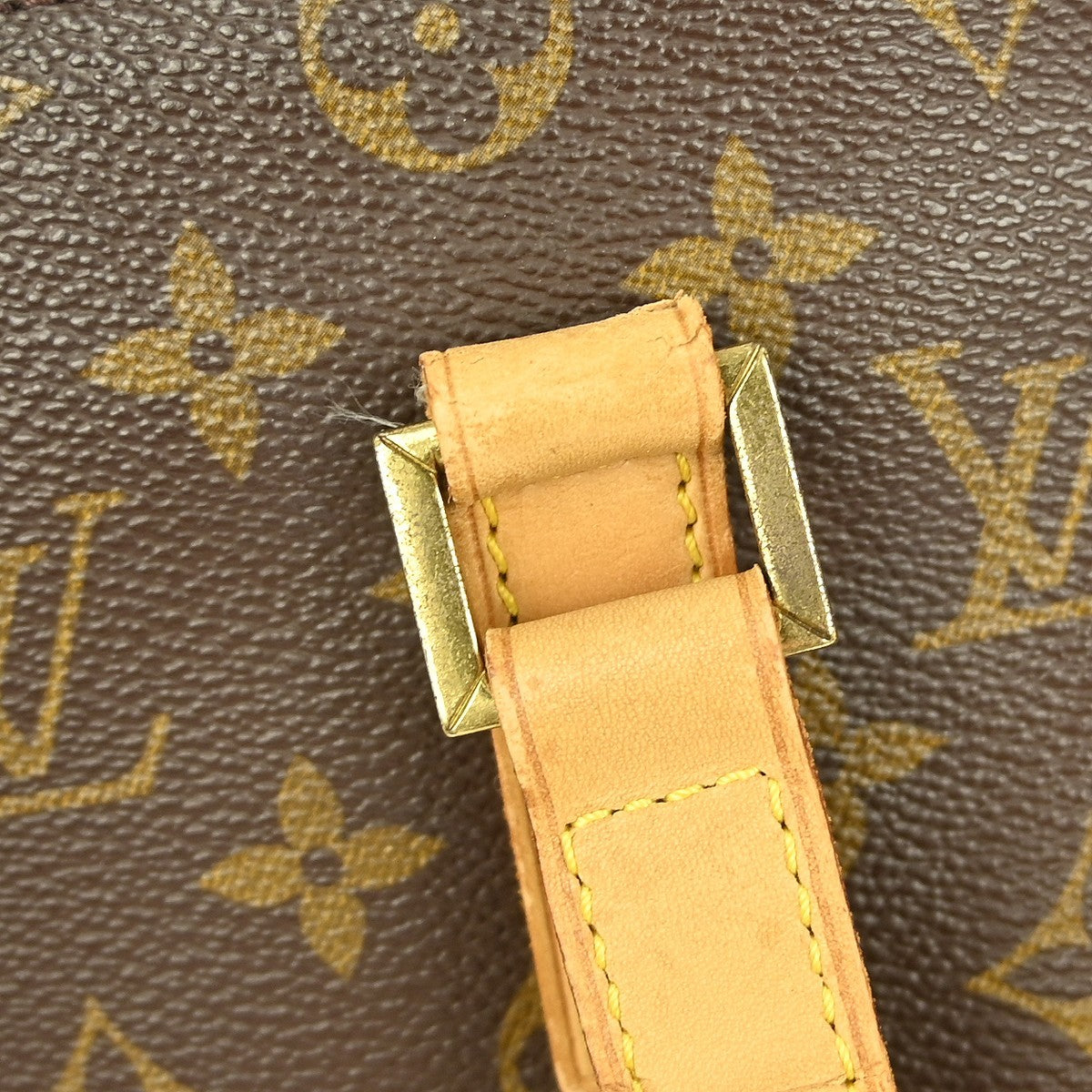 Louis Vuitton Cabas Mezzo Monogram Canvas Brown Canvas Tote Bag Bag (Pre-Owned)