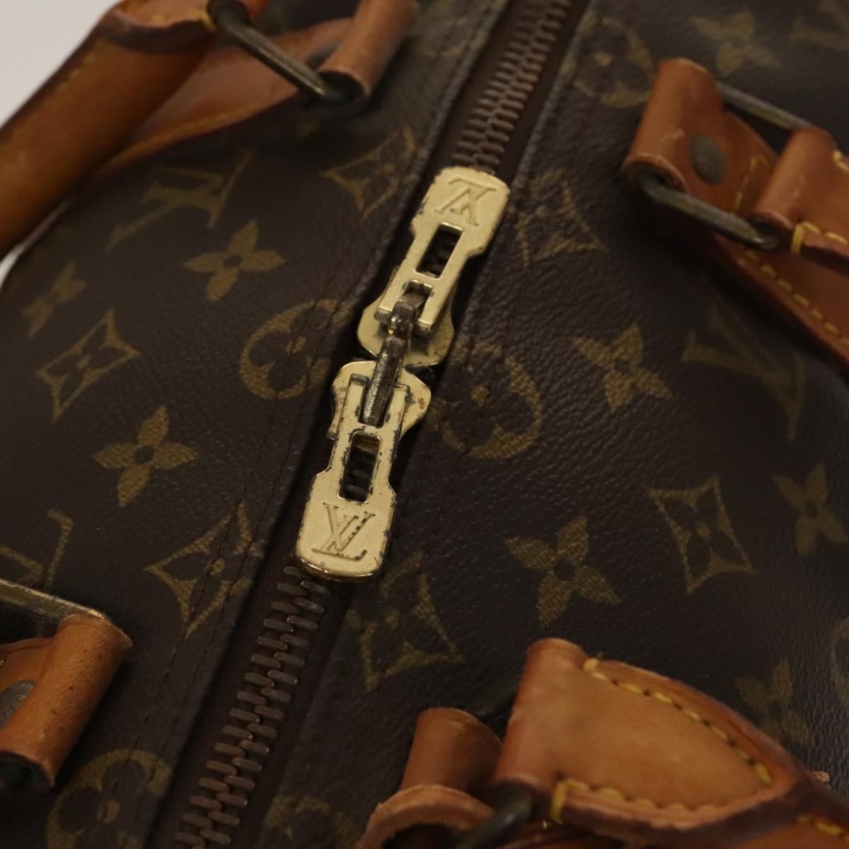 Louis Vuitton Keepall Bandouliere Bag Monogram Canvas Brown Canvas Travel Bag Bag (Pre-Owned)