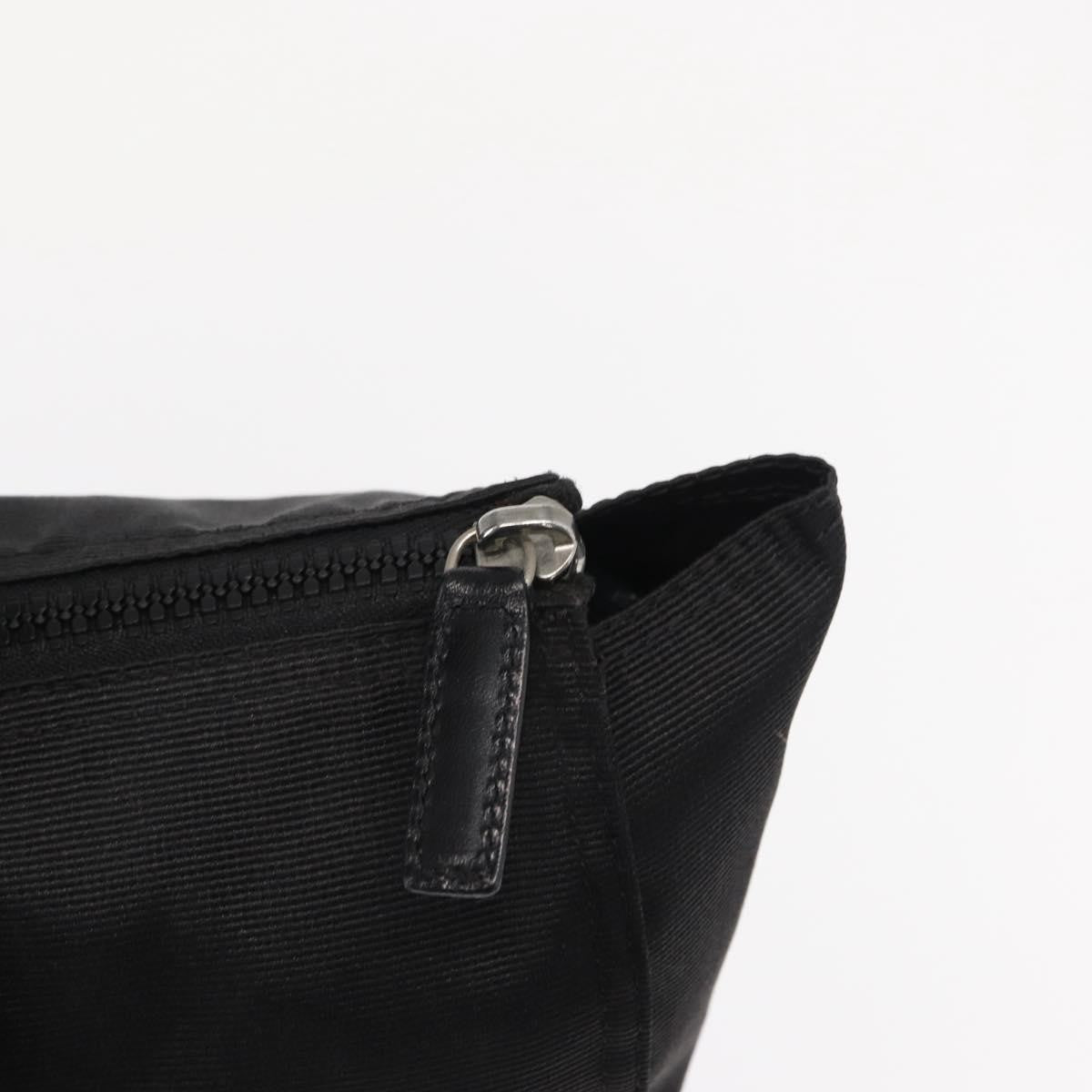 Fendi Vintage Convertible Logo Weekender Nylon Black Nylon Tote Bag Bag (Pre-Owned)