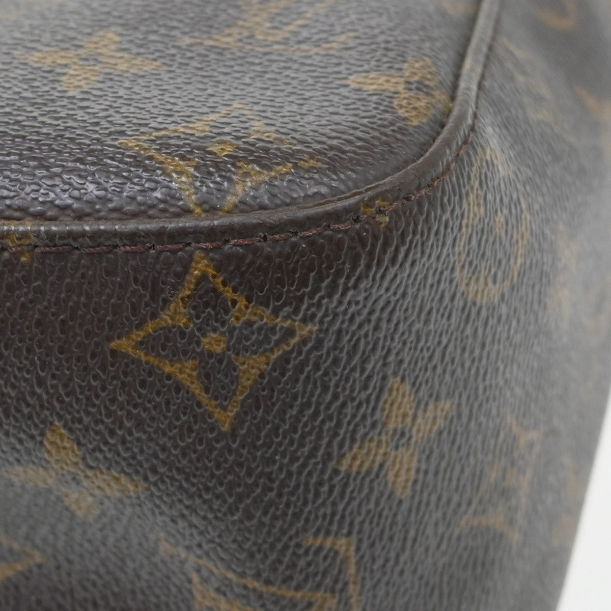 Louis Vuitton Monogram Looping Handbag Monogram Canvas Brown Canvas Shoulder Bag Bag (Pre-Owned)