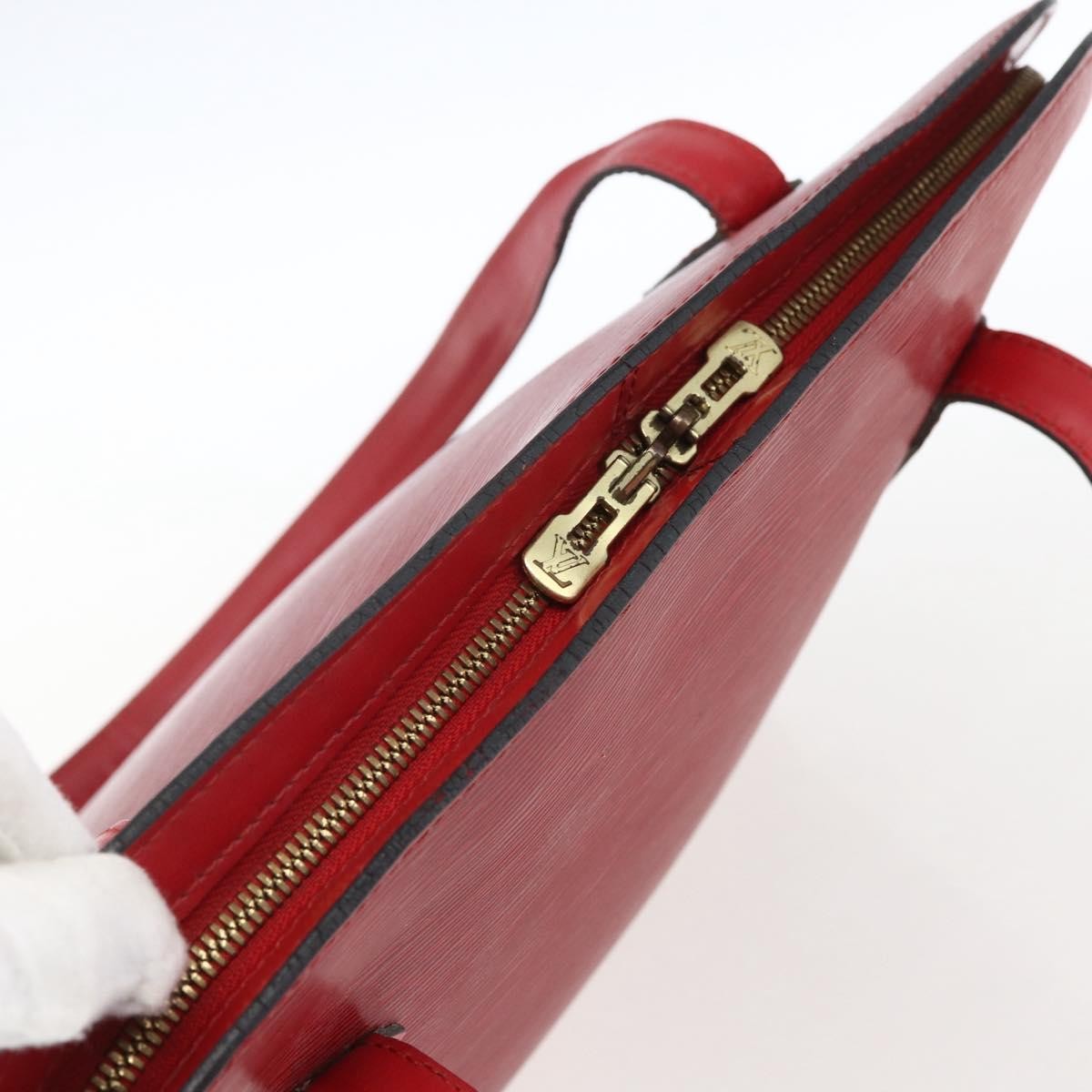 Louis Vuitton Lussac Handbag Epi Leather Red Leather Shoulder Bag Bag (Pre-Owned)