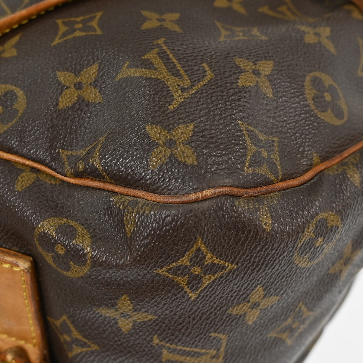 Louis Vuitton Saumur Handbag Monogram Canvas Brown Canvas Shoulder Bag Bag (Pre-Owned)