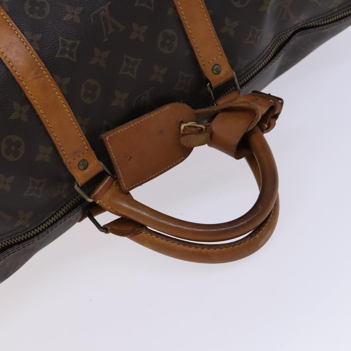 Louis Vuitton Keepall Bag Monogram Canvas Brown Canvas Travel Bag Bag (Pre-Owned)