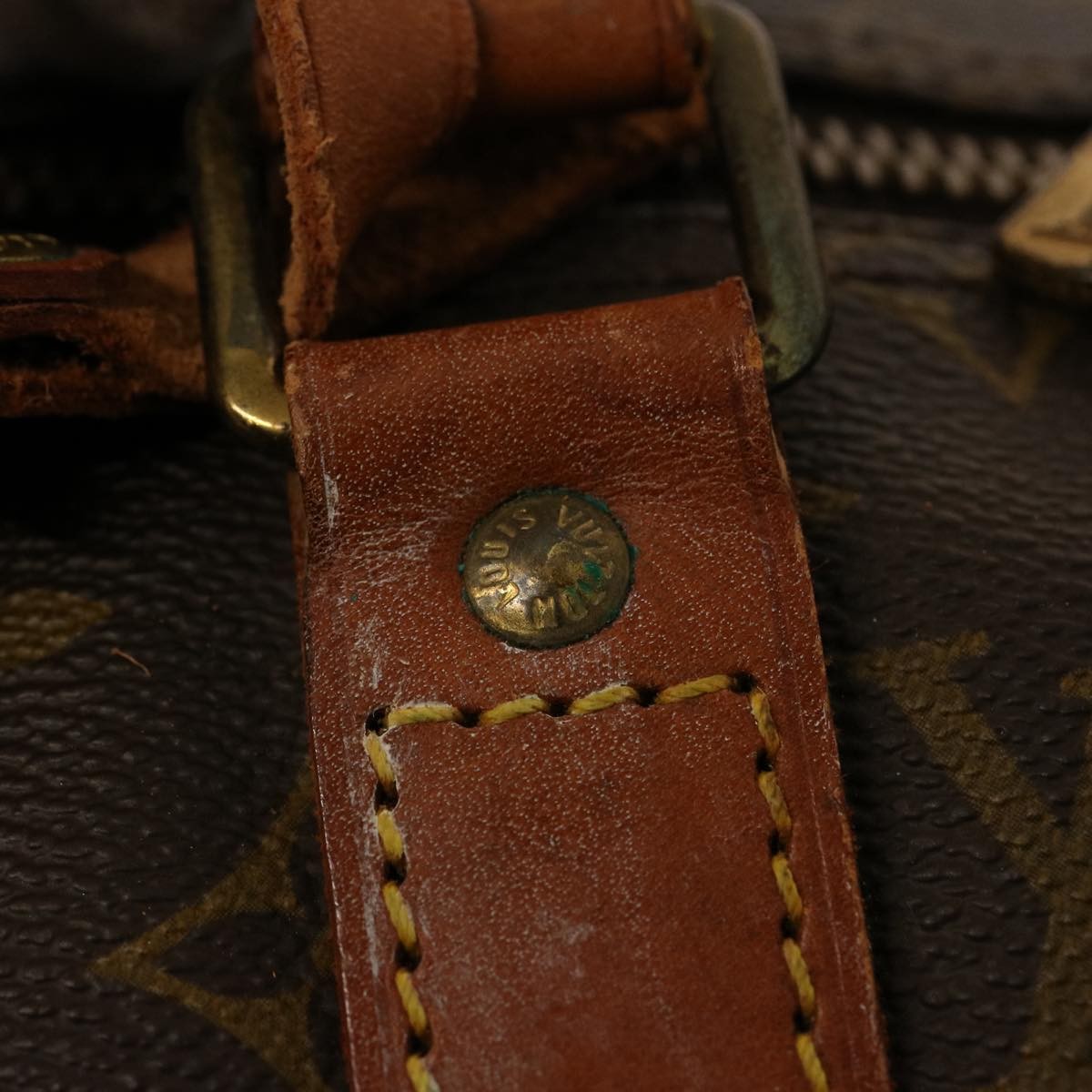 Louis Vuitton Keepall Bag Monogram Canvas Brown Canvas Travel Bag Bag (Pre-Owned)