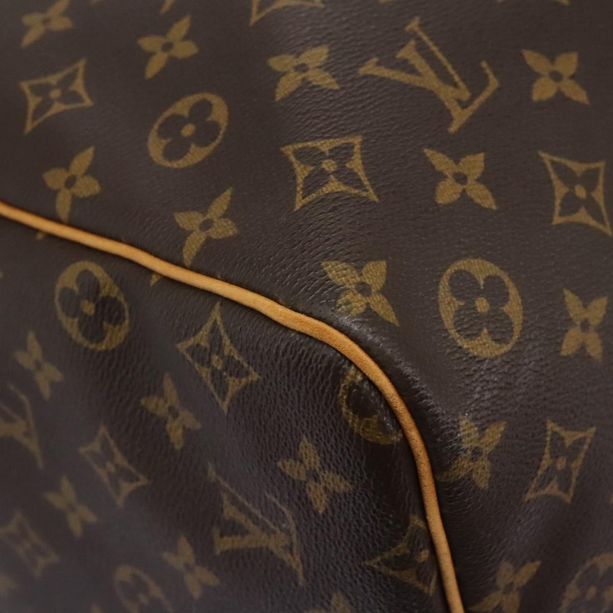 Louis Vuitton Keepall Bag Monogram Canvas Brown Canvas Travel Bag Bag (Pre-Owned)