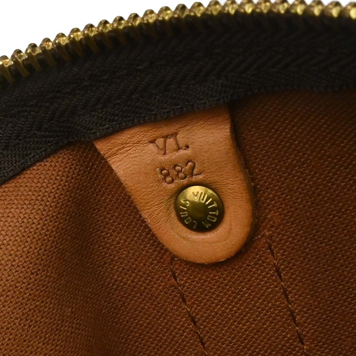 Louis Vuitton Keepall Bag Monogram Canvas Brown Canvas Travel Bag Bag (Pre-Owned)