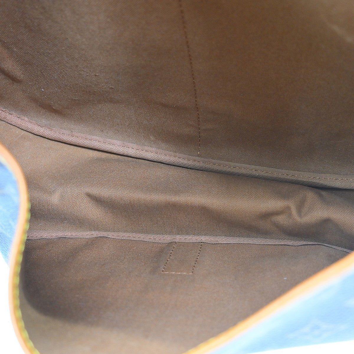 Louis Vuitton Saumur Handbag Monogram Canvas Brown Canvas Shoulder Bag Bag (Pre-Owned)