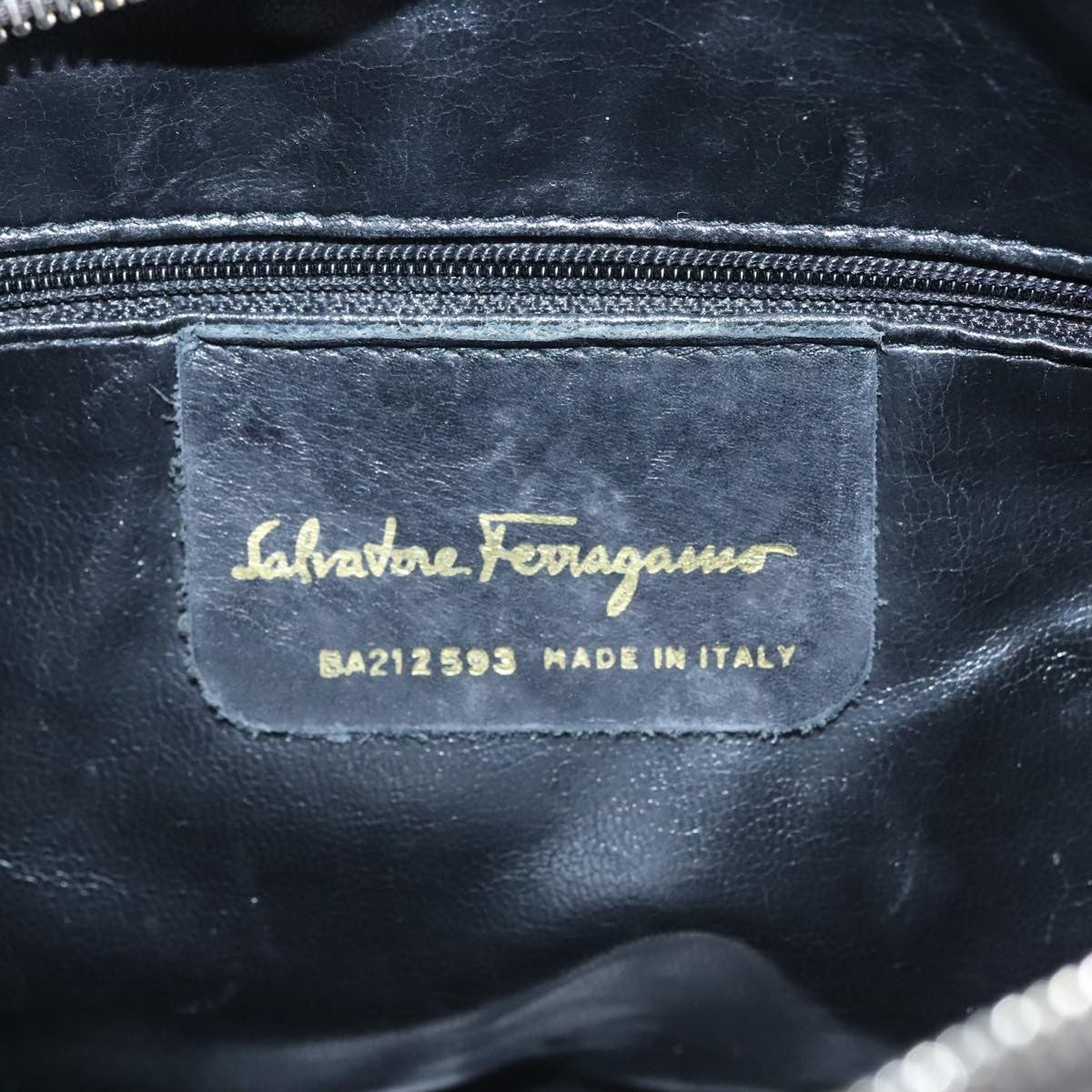 Salvatore Ferragamo Gancini Shoulder Bag Suede Brown Suede Shoulder Bag Bag (Pre-Owned)