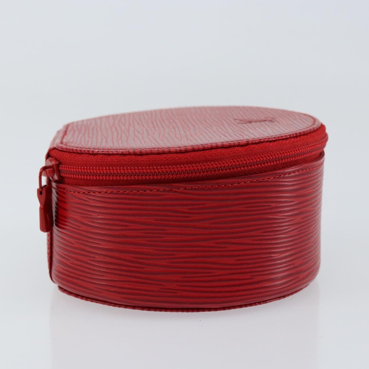 Louis Vuitton Ecrin Bijoux Pouch Epi Leather Red Leather Jewelry Set Jewelry (Pre-Owned)