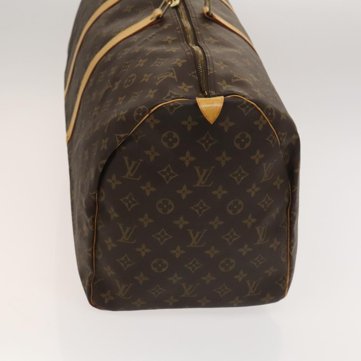 Louis Vuitton Keepall Bag Monogram Canvas Brown Canvas Travel Bag Bag (Pre-Owned)