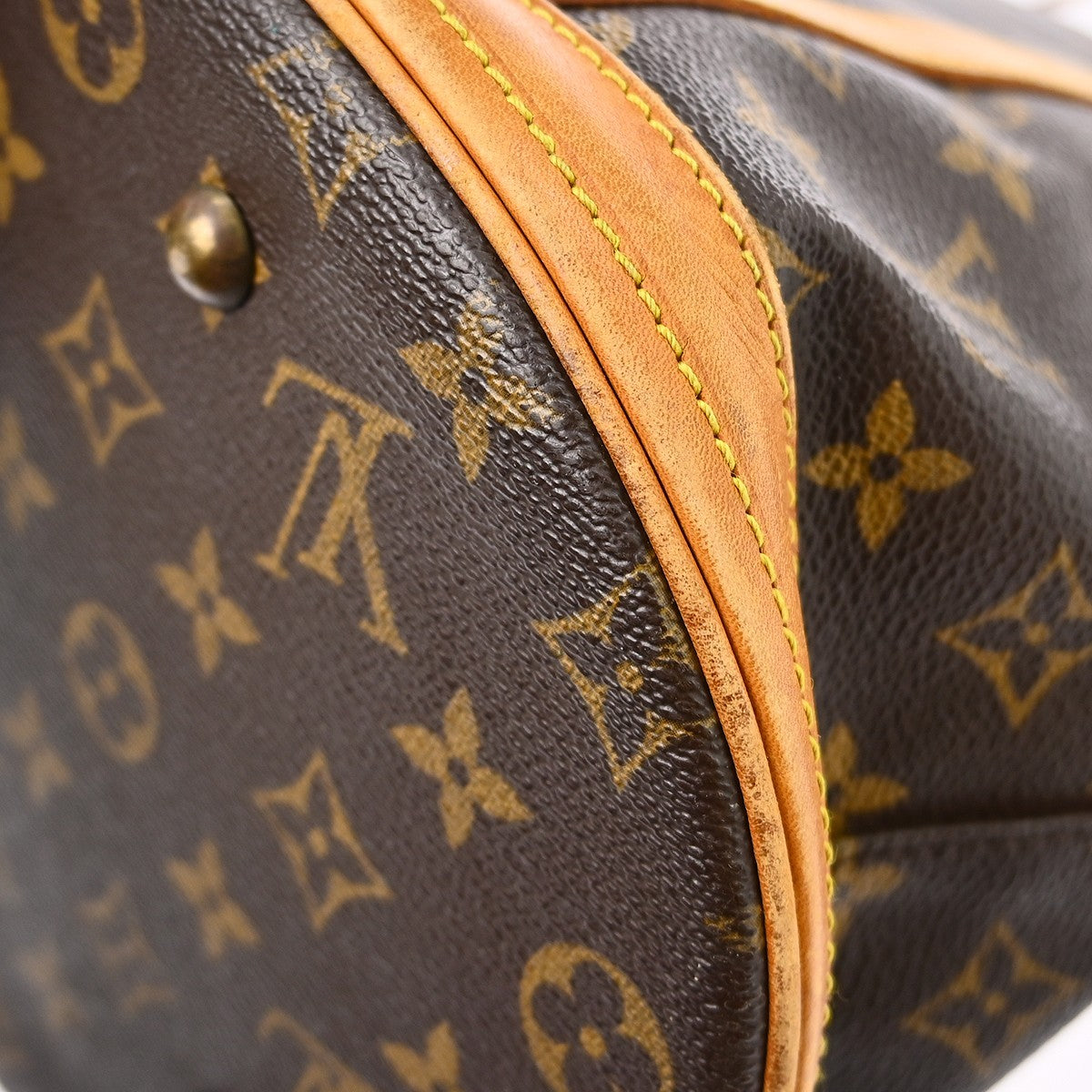 Louis Vuitton Bucket Bag Monogram Canvas Brown Canvas Handbag (Pre-Owned)