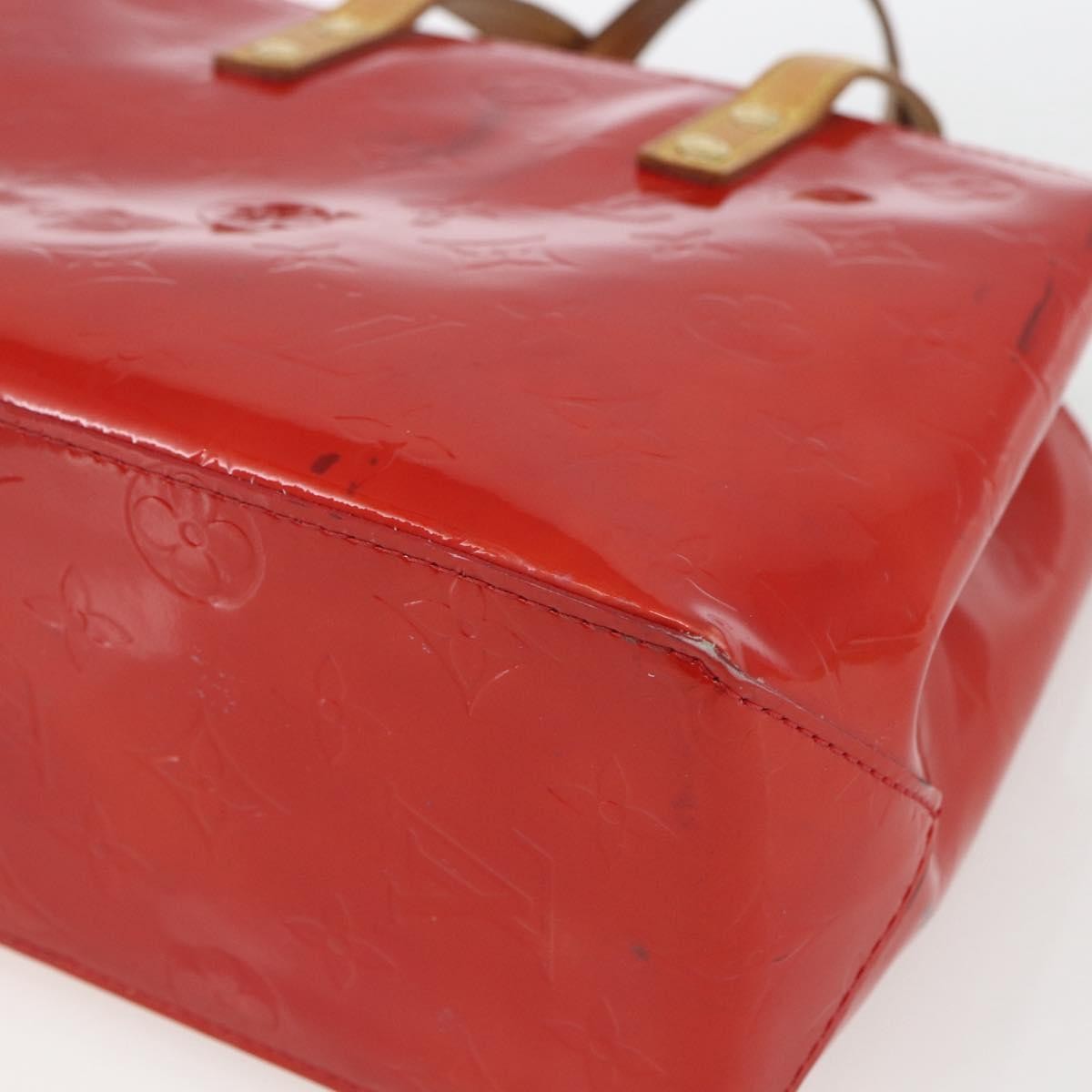 Louis Vuitton Reade Handbag Monogram Vernis Red Patent_Leather Handbag (Pre-Owned)