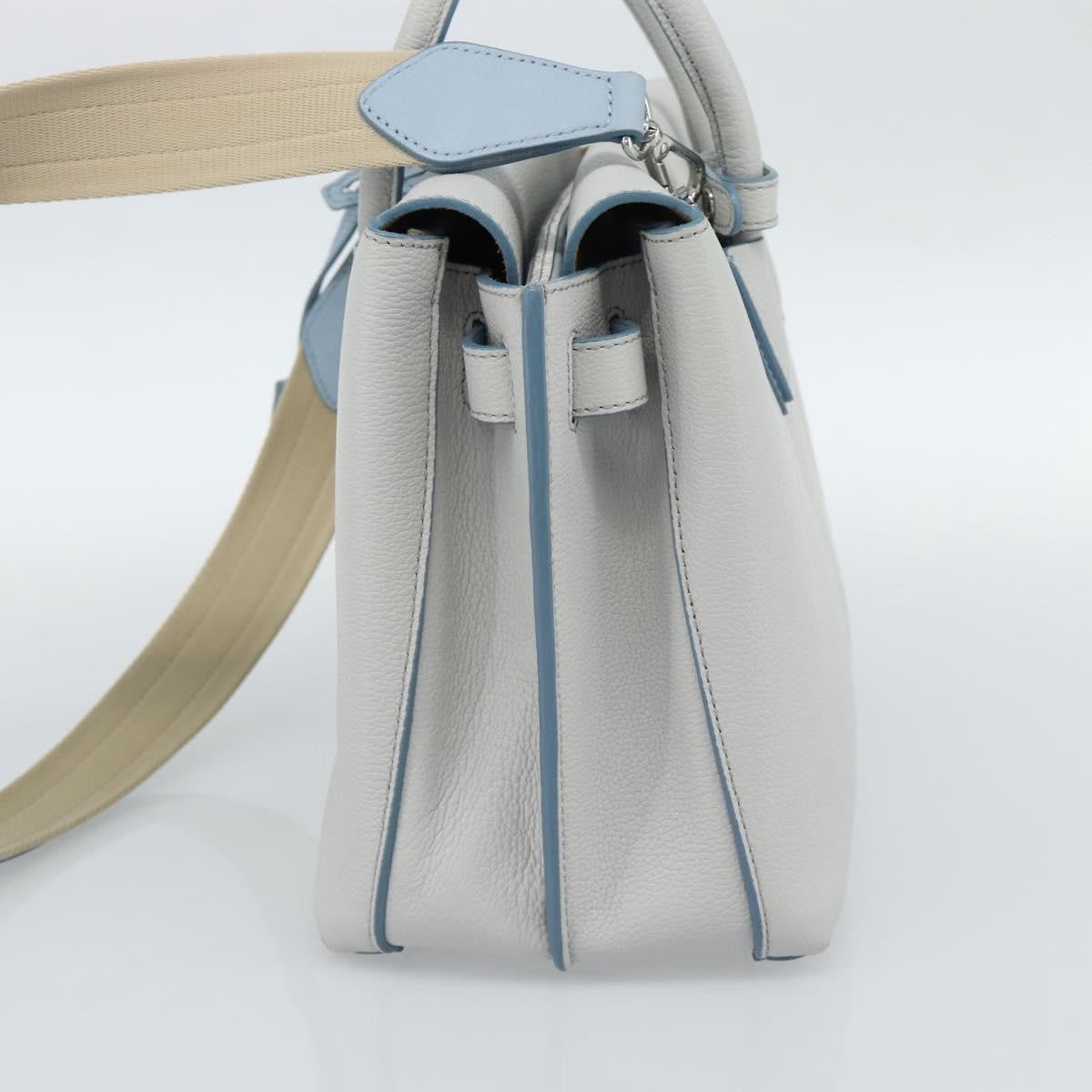 MCM Milla Leather Gray Leather Handbag (Pre-Owned)